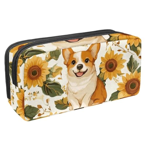 Luoweisi Federmäppchen mit großem Fassungsvermögen, Stifteetui, Schreibwaren-Organizer, multifunktionales Federmäppchen für Bürobedarf, Aufbewahrung, Weihnachts-Rentiere, Schneeflocke, Mehrfarbig 10, von Luoweisi