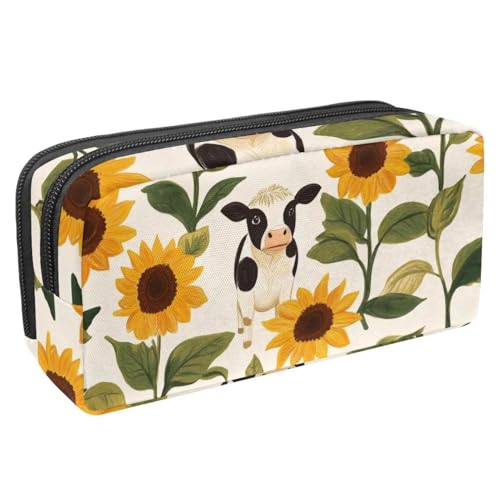 Luoweisi Federmäppchen mit großem Fassungsvermögen, Stifteetui, Schreibwaren-Organizer, multifunktionales Federmäppchen für Bürobedarf, Aufbewahrung, Weihnachts-Rentiere, Schneeflocke, Mehrfarbig 9, von Luoweisi