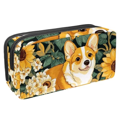 Luoweisi Federmäppchen mit großem Fassungsvermögen, Stifteetui, Schreibwaren-Organizer, multifunktionales Federmäppchen für Bürobedarf, Aufbewahrung, Weihnachts-Rentiere, Schneeflocke, Mehrfarbig 8, von Luoweisi