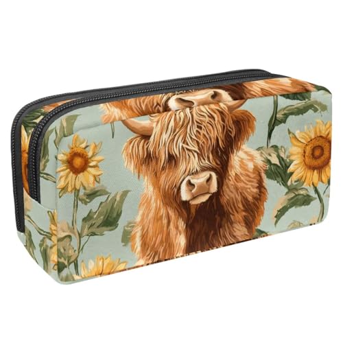 Luoweisi Federmäppchen mit großem Fassungsvermögen, Stifteetui, Schreibwaren-Organizer, multifunktionales Federmäppchen für Bürobedarf, Aufbewahrung, Weihnachts-Rentiere, Schneeflocke, Mehrfarbig 11, von Luoweisi