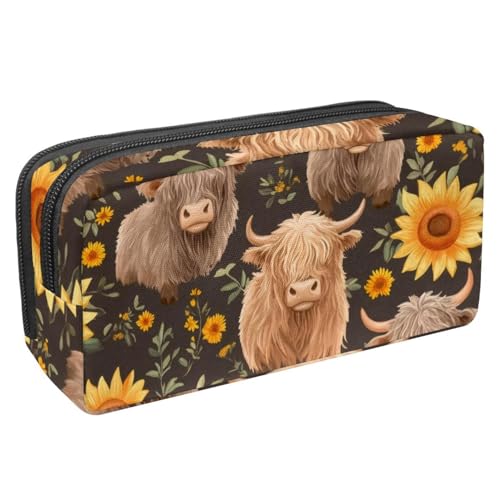 Luoweisi Federmäppchen mit großem Fassungsvermögen, Stifteetui, Schreibwaren-Organizer, multifunktionales Federmäppchen für Bürobedarf, Aufbewahrung, Weihnachts-Rentiere, Schneeflocke, Mehrfarbig 13, von Luoweisi