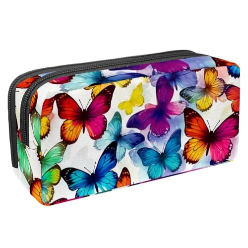 Luoweisi Federmäppchen mit großem Fassungsvermögen, Stifteetui, Schreibwaren-Organizer, multifunktionales Federmäppchen für Bürobedarf, Aufbewahrung, Weihnachts-Rentiere, Schneeflocken, Mehrfarbig 6, von Luoweisi