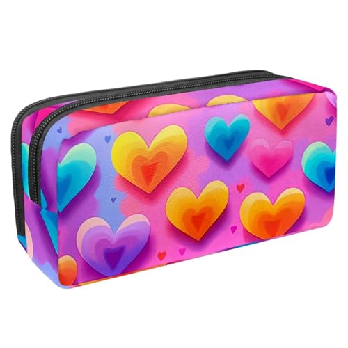 Luoweisi Federmäppchen mit großem Fassungsvermögen, Stifteetui, Schreibwaren-Organizer, multifunktionales Federmäppchen für Bürobedarf, Aufbewahrung, Weihnachts-Rentiere, Schneeflocken, Mehrfarbig 11, von Luoweisi