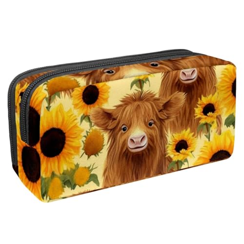 Luoweisi Federmäppchen mit großem Fassungsvermögen, Stifteetui, Schreibwaren-Organizer, multifunktionales Federmäppchen für Bürobedarf, Aufbewahrung, Weihnachts-Rentiere, Schneeflocken, Mehrfarbig 17, von Luoweisi