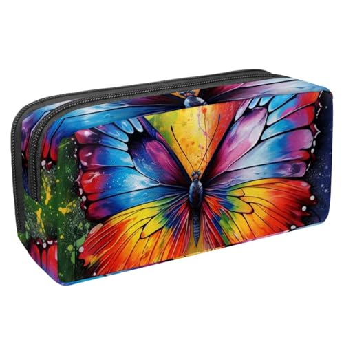 Luoweisi Federmäppchen mit großem Fassungsvermögen, Stifteetui, Schreibwaren-Organizer, multifunktionales Federmäppchen für Bürobedarf, Aufbewahrung, Weihnachts-Rentiere, Schneeflocken, Mehrfarbig 5, von Luoweisi