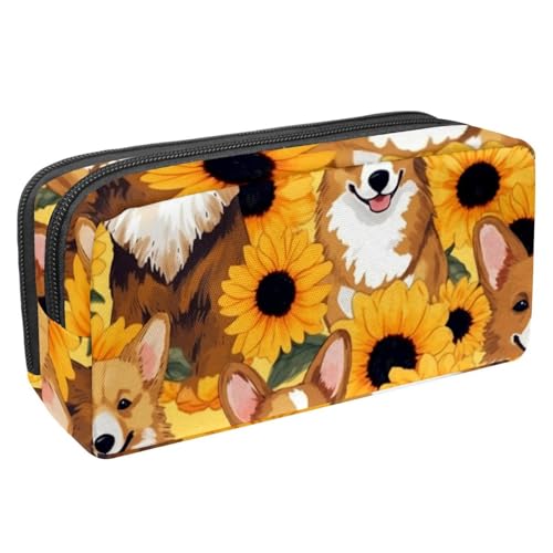 Luoweisi Federmäppchen mit großem Fassungsvermögen, Stifteetui, Schreibwaren-Organizer, multifunktionales Federmäppchen für Bürobedarf, Aufbewahrung, Weihnachts-Rentiere, Schneeflocken, Mehrfarbig 10, von Luoweisi