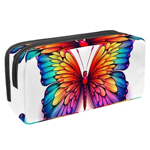 Luoweisi Federmäppchen mit großem Fassungsvermögen, Stifteetui, Schreibwaren-Organizer, multifunktionales Federmäppchen für Bürobedarf, Aufbewahrung, Weihnachts-Rentiere, Schneeflocken, Mehrfarbig 4, von Luoweisi