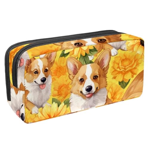 Luoweisi Federmäppchen mit großem Fassungsvermögen, Stifteetui, Schreibwaren-Organizer, multifunktionales Federmäppchen für Bürobedarf, Aufbewahrung, Weihnachts-Rentiere, Schneeflocken, Mehrfarbig 14, von Luoweisi