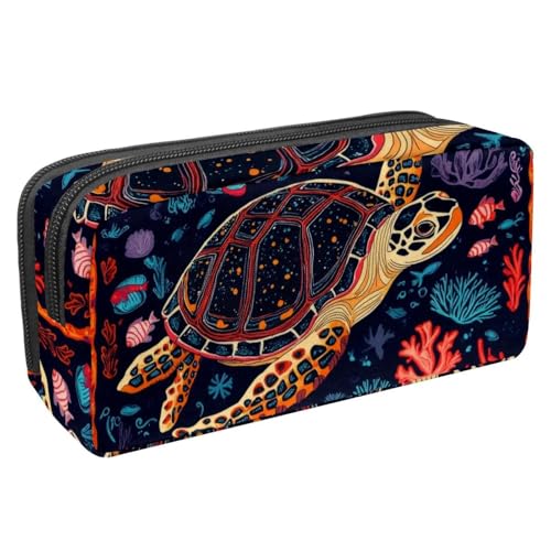 Luoweisi Federmäppchen mit großem Fassungsvermögen, Stiftemäppchen, Schreibwaren-Organizer, multifunktionales Federmäppchen für Bürobedarf, Aufbewahrung, Eisenbahn, Zug, Retro, Mehrfarbig 20, von Luoweisi