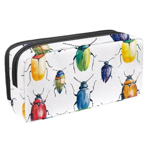 Luoweisi Federmäppchen mit großem Fassungsvermögen, Stiftemäppchen, Schreibwaren-Organizer, multifunktionales Federmäppchen für Bürobedarf, Aufbewahrung, Eisenbahn, Zug, Retro, Mehrfarbig 3, von Luoweisi