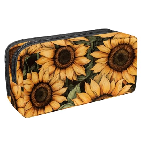 Luoweisi Federmäppchen mit großem Fassungsvermögen, Stiftemäppchen, Schreibwaren-Organizer, multifunktionales Federmäppchen für Bürobedarf, Aufbewahrung, Eisenbahn, Zug, Retro, Mehrfarbig 9, von Luoweisi