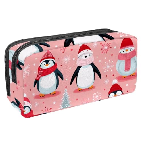 Luoweisi Federmäppchen mit großem Fassungsvermögen, Stiftemäppchen, Schreibwaren-Organizer, multifunktionales Federmäppchen für Bürobedarf, Aufbewahrung, Otters Merry Christmas, Mehrfarbig 7, von Luoweisi