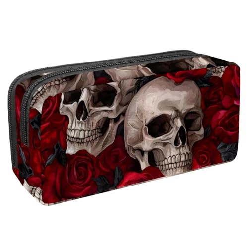 Luoweisi Federmäppchen mit großem Fassungsvermögen, Stiftemäppchen, Schreibwaren-Organizer, multifunktionales Federmäppchen für Bürobedarf, Aufbewahrung, Weihnachten, Schneemann, Süßigkeiten, von Luoweisi