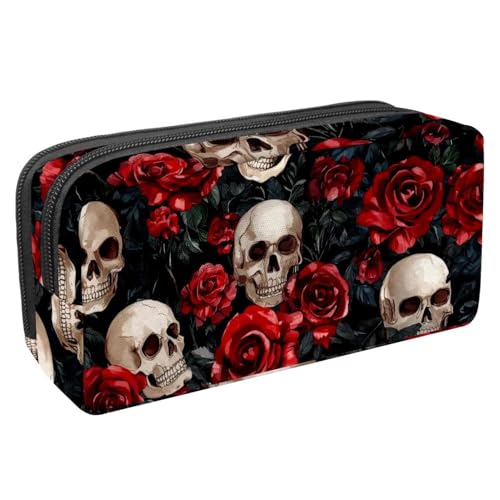 Luoweisi Federmäppchen mit großem Fassungsvermögen, Stiftemäppchen, Schreibwaren-Organizer, multifunktionales Federmäppchen für Bürobedarf, Aufbewahrung, Weihnachten, Schneemann, Süßigkeiten, von Luoweisi