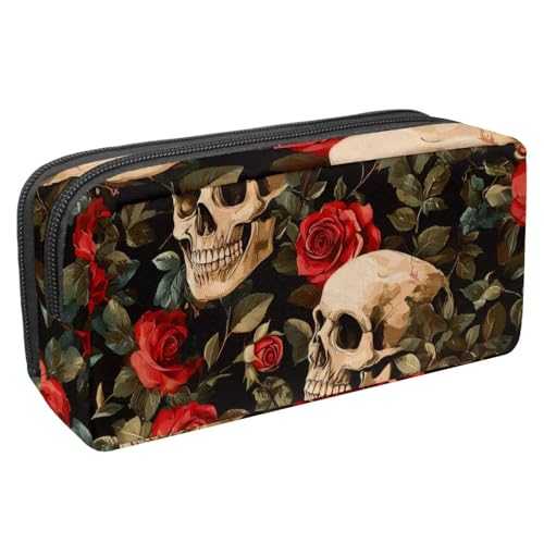 Luoweisi Federmäppchen mit großem Fassungsvermögen, Stiftemäppchen, Schreibwaren-Organizer, multifunktionales Federmäppchen für Bürobedarf, Aufbewahrung, Weihnachten, Schneemann, Süßigkeiten, von Luoweisi