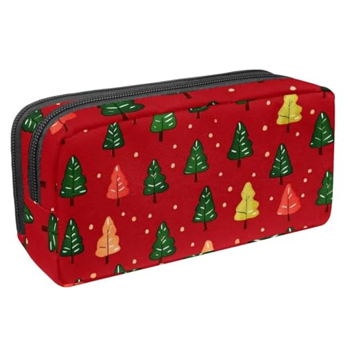 Luoweisi Federmäppchen mit großem Fassungsvermögen, Stiftemäppchen, Schreibwaren-Organizer, multifunktionales Federmäppchen für Bürobedarf, Aufbewahrung, Weihnachten, Schneemann, Süßigkeiten, von Luoweisi