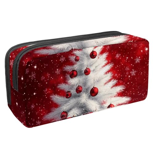 Luoweisi Federmäppchen mit großem Fassungsvermögen, Stiftemäppchen, Schreibwaren-Organizer, multifunktionales Federmäppchen für Bürobedarf, Aufbewahrung, Weihnachten, Schneemann, Vogel, Mehrfarbig 11, von Luoweisi