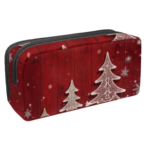 Luoweisi Federmäppchen mit großem Fassungsvermögen, Stiftemäppchen, Schreibwaren-Organizer, multifunktionales Federmäppchen für Bürobedarf, Aufbewahrung, Weihnachten, Schneemann, Vogel, Mehrfarbig 14, von Luoweisi