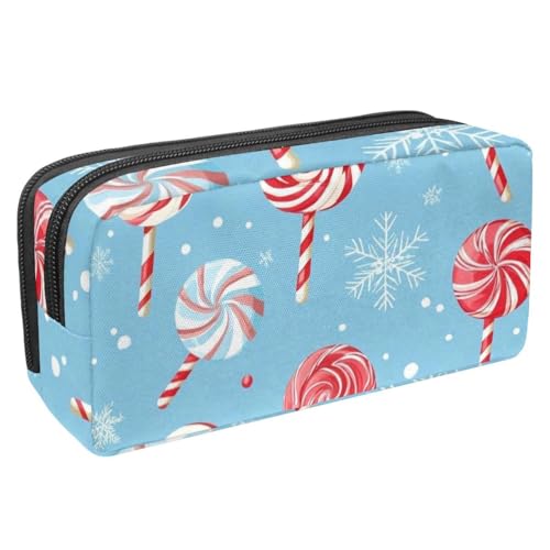 Luoweisi Federmäppchen mit großem Fassungsvermögen, Stiftemäppchen, Schreibwaren-Organizer, multifunktionales Federmäppchen für Bürobedarf, Aufbewahrung, Weihnachten, Süßigkeiten, Schneemann, von Luoweisi