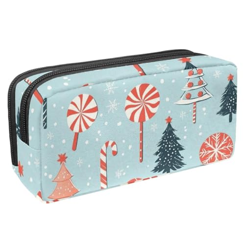 Luoweisi Federmäppchen mit großem Fassungsvermögen, Stiftemäppchen, Schreibwaren-Organizer, multifunktionales Federmäppchen für Bürobedarf, Aufbewahrung, Weihnachten, Süßigkeiten, Schneemann, von Luoweisi