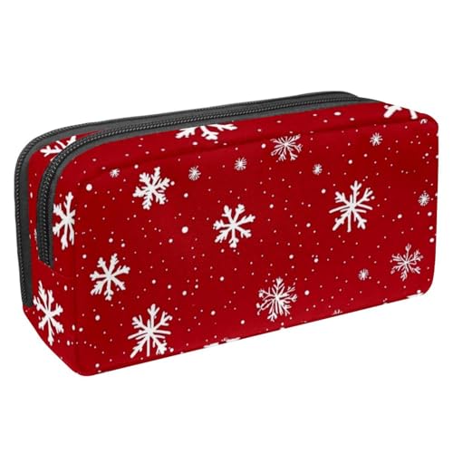Luoweisi Federmäppchen mit großem Fassungsvermögen, Stiftemäppchen, Schreibwaren-Organizer, multifunktionales Federmäppchen für Bürobedarf, Aufbewahrung, Weihnachten, Süßigkeiten, Schneemann, von Luoweisi