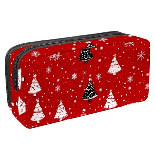 Luoweisi Federmäppchen mit großem Fassungsvermögen, Stiftemäppchen, Schreibwaren-Organizer, multifunktionales Federmäppchen für Bürobedarf, Aufbewahrung, Weihnachten, Süßigkeiten, Schneemann, von Luoweisi
