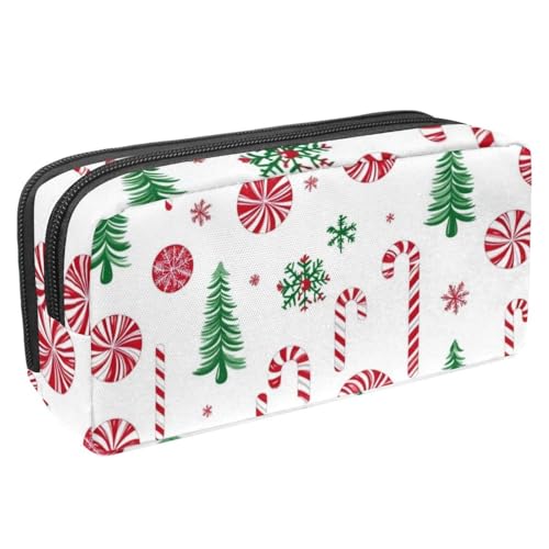 Luoweisi Federmäppchen mit großem Fassungsvermögen, Stiftemäppchen, Schreibwaren-Organizer, multifunktionales Federmäppchen für Bürobedarf, Aufbewahrung, Weihnachten, Süßigkeiten, Schneemann, von Luoweisi