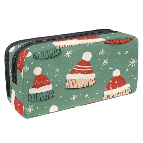 Luoweisi Federmäppchen mit großem Fassungsvermögen, Stiftemäppchen, Schreibwaren-Organizer, multifunktionales Federmäppchen für Bürobedarf, Aufbewahrung, Weihnachten, Süßigkeiten, Schneemann, von Luoweisi