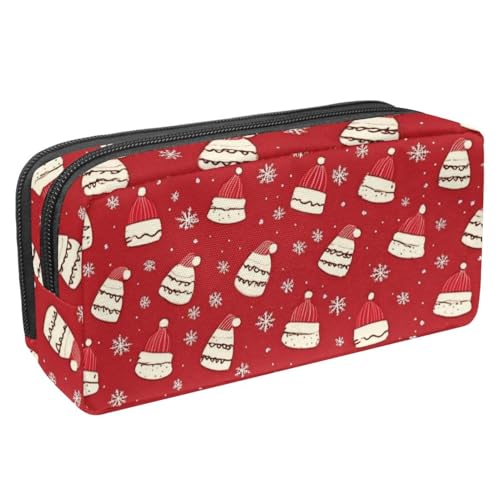 Luoweisi Federmäppchen mit großem Fassungsvermögen, Stiftemäppchen, Schreibwaren-Organizer, multifunktionales Federmäppchen für Bürobedarf, Aufbewahrung, Weihnachten, Süßigkeiten, Schneemann, von Luoweisi