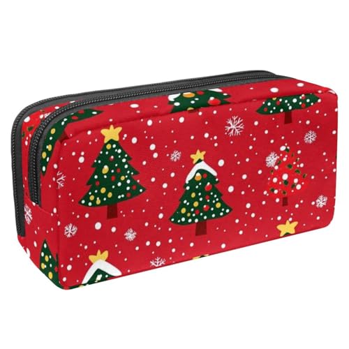 Luoweisi Federmäppchen mit großem Fassungsvermögen, Stiftemäppchen, Schreibwaren-Organizer, multifunktionales Federmäppchen für Bürobedarf, Aufbewahrung, Weihnachten, Süßigkeiten, Schneemann, von Luoweisi