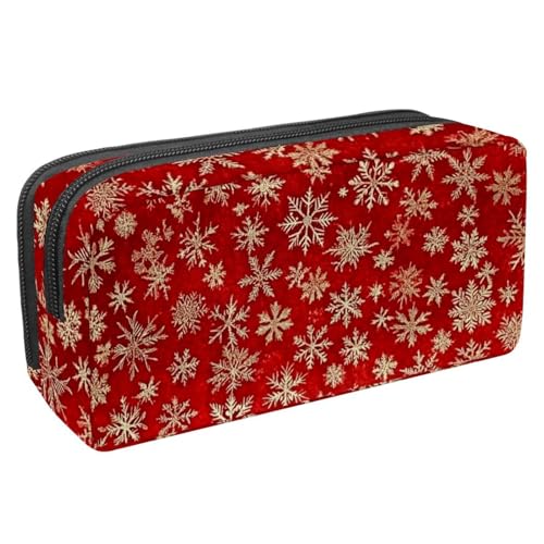 Luoweisi Federmäppchen mit großem Fassungsvermögen, Stiftemäppchen, Schreibwaren-Organizer, multifunktionales Federmäppchen für Bürobedarf, Aufbewahrung, Weihnachten, Süßigkeiten, Schneemann, von Luoweisi