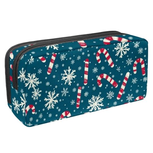 Luoweisi Federmäppchen mit großem Fassungsvermögen, Stiftemäppchen, Schreibwaren-Organizer, multifunktionales Federmäppchen für Bürobedarf, Aufbewahrung, Weihnachten, Süßigkeiten, Schneemann, von Luoweisi