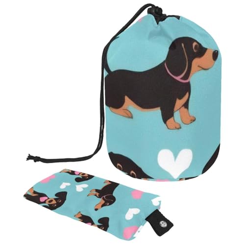 Make-up-Tasche mit Kordelzug, große Kapazität, Reise-Kosmetiktasche mit kleinem Reißverschluss, tragbar, faule Kulturbeutel, Geschenke für Frauen, Dinosaurier, Mehrfarbig 4, Einheitsgröße, von Luoweisi