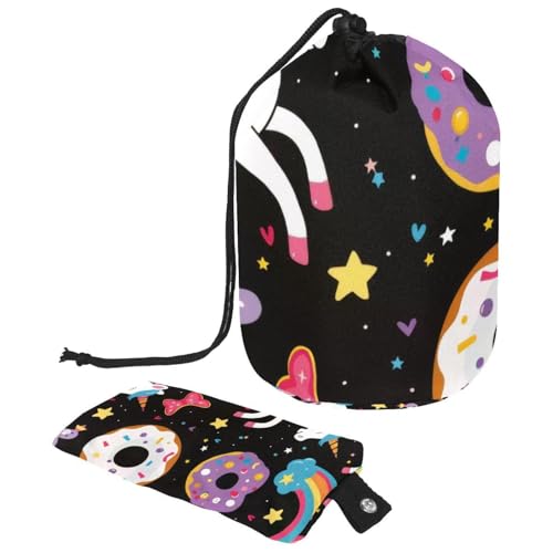 Make-up-Tasche mit Kordelzug, große Kapazität, Reise-Kosmetiktasche mit kleinem Reißverschluss, tragbar, faule Kulturbeutel, Geschenke für Frauen, Dinosaurier-Baum, Mehrfarbig 13, Einheitsgröße, von Luoweisi