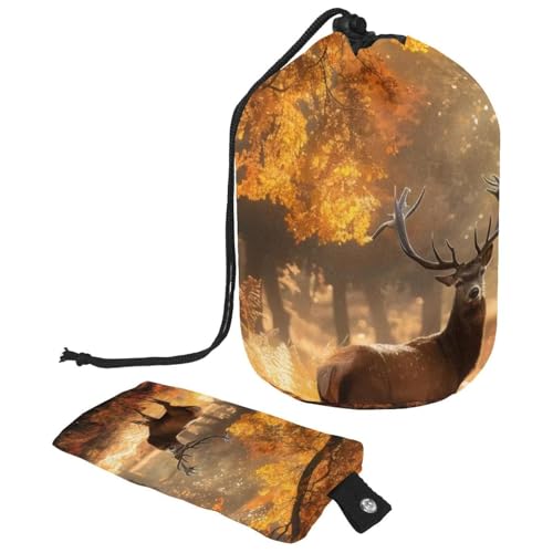 Make-up-Tasche mit Kordelzug, große Kapazität, Reise-Kosmetiktasche mit kleinem Reißverschluss, tragbar, faule Kulturbeutel, Geschenke für Frauen, Katzen-Dinosaurier-Weltraum, Mehrfarbig 4, von Luoweisi