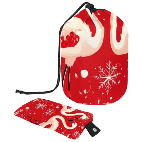Make-up-Tasche mit Kordelzug, große Kapazität, Reise-Kosmetiktasche mit kleinem Reißverschluss, tragbar, faule Kulturbeutel, Geschenke für Frauen, Meerschweinchen, Weihnachten, Mehrfarbig 15, von Luoweisi