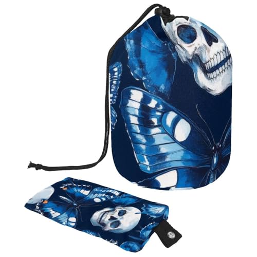 Make-up-Tasche mit Kordelzug, große Kapazität, Reise-Kosmetiktasche mit kleinem Reißverschluss, tragbar, faule Kulturbeutel, Geschenke für Frauen, Motorrad-Grunge, Mehrfarbig 11, Einheitsgröße, von Luoweisi