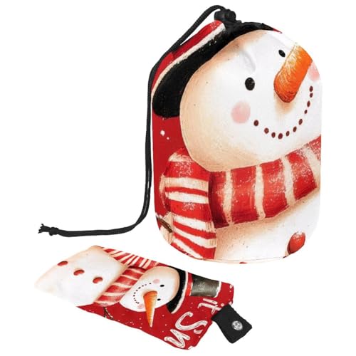 Make-up-Tasche mit Kordelzug, große Kapazität, Reise-Kosmetiktasche mit kleinem Reißverschluss, tragbar, faule Kulturbeutel, Geschenke für Frauen, Schneemann, Kardinal, Weihnachten, Mehrfarbig 1, von Luoweisi