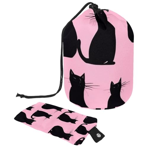 Make-up-Tasche mit Kordelzug, große Kapazität, Reise-Kosmetiktasche mit kleinem Reißverschluss, tragbar, faule Kulturbeutel, Geschenke für Frauen, tropischer Dinosaurier, Mehrfarbig 16, Einheitsgröße, von Luoweisi