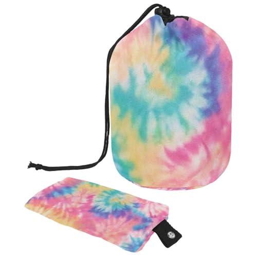 Make-up-Tasche mit Kordelzug, große Kapazität, Reise-Kosmetiktasche mit kleinem Reißverschluss, tragbar, faule Kulturbeutel, Geschenke für Frauen, tropischer Dinosaurier, Mehrfarbig 3, Einheitsgröße, von Luoweisi