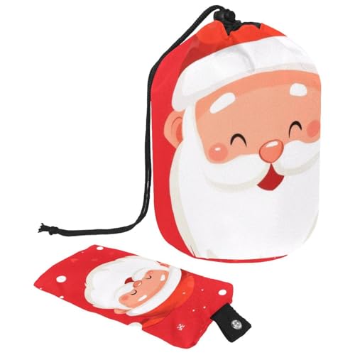 Make-up-Tasche mit Kordelzug, große Kapazität, Reise-Kosmetiktasche mit kleiner Reißverschluss-Geldbörse, tragbar, faule Kulturbeutel, Geschenke für Frauen, Weihnachtseulen, Mehrfarbig 7, von Luoweisi