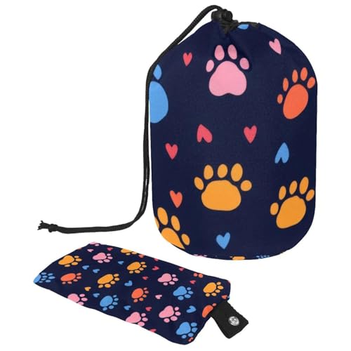 Make-up-Tasche mit Kordelzug, großes Fassungsvermögen, Reise-Kosmetiktasche mit kleinem Reißverschluss, tragbar, faule Kulturbeutel, Geschenke für Frauen, Galaxie-Dinosaurier, reitende Katze, von Luoweisi