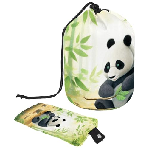 Make-up-Tasche mit Kordelzug, großes Fassungsvermögen, Reise-Kosmetiktasche mit kleinem Reißverschluss, tragbar, faule Kulturbeutel, Geschenke für Frauen, rot-weiße Schneeflocken, Weihnachten, von Luoweisi