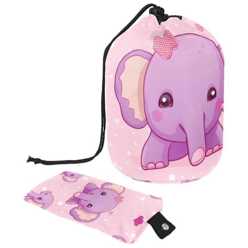 Make-up-Tasche mit Kordelzug, großes Fassungsvermögen, Reise-Kosmetiktasche mit kleinem Reißverschluss, tragbar, faule Waschtasche, Eimer, Kulturbeutel, Geschenke für Frauen, Dinosaurier, Aquarell, von Luoweisi