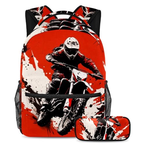 Schulrucksack und Federmäppchen-Set mit Kaninchen-Kirschblüten, für Teenager, Mädchen, Jungen, leicht, Büchertasche, Reiserucksack, Mehrfarbig 13, Einheitsgröße, Reiserucksäcke Schulrucksack und Federmäppchen-Set mit Kaninchen-Kirschblüten, für Teenager, Mädchen, Jungen, leicht, Büchertasche, Reiserucksack, Mehrfarbig 13, Einheitsgröße, Reiserucksäcke von Luoweisi