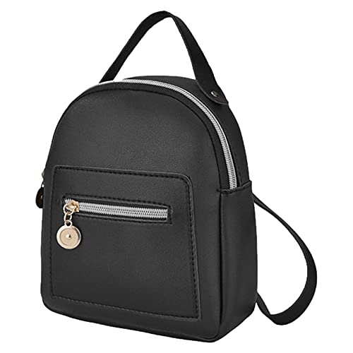 Mini-Rucksack für Frauen, kleiner Rucksack, Geldbörse, Mädchen, Leder-Büchertasche, Damen-Rucksack von Luoyu