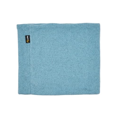 Lupa Handgefertigter Unisex-Doppelschicht-Mikrofleece-Halswärmer – Halsgamaschen für Männer – Winter-Halswärmer für Frauen (Heather Aqua) von Lupa