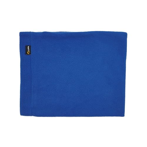 Lupa Handgefertigter Unisex-Doppelschicht-Mikrofleece-Halswärmer – Halsgamaschen für Männer – Winter-Halswärmer für Frauen (Kobalt) von Lupa