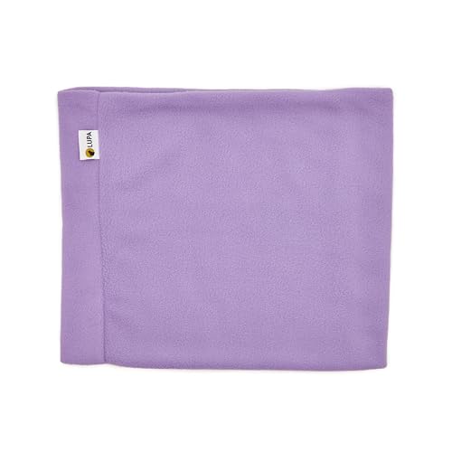 Lupa Handgefertigter Unisex-Doppelschicht-Mikrofleece-Halswärmer – Halsgamaschen für Männer – Winter-Halswärmer für Frauen (Lavendel) von Lupa