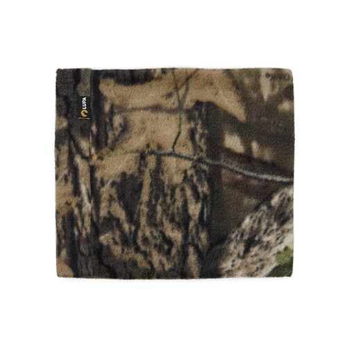 Lupa Handgefertigter Unisex-Doppelschicht-Mikrofleece-Halswärmer – Halsgamaschen für Männer – Winter-Halswärmer für Frauen (MossyOakBrown) von Lupa